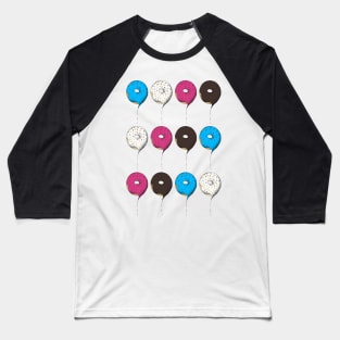 Balloon Donuts Baseball T-Shirt